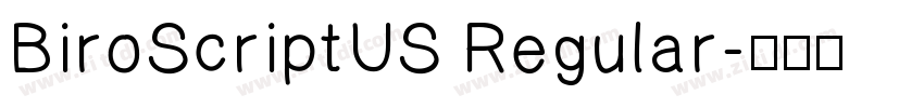 BiroScriptUS Regular字体转换